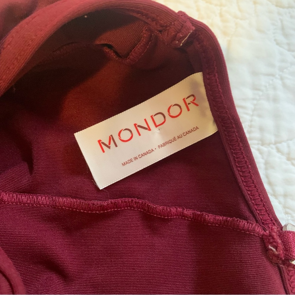 Mondor xs red maroon burgandy leotard adjustable straps - Picture 6 of 8